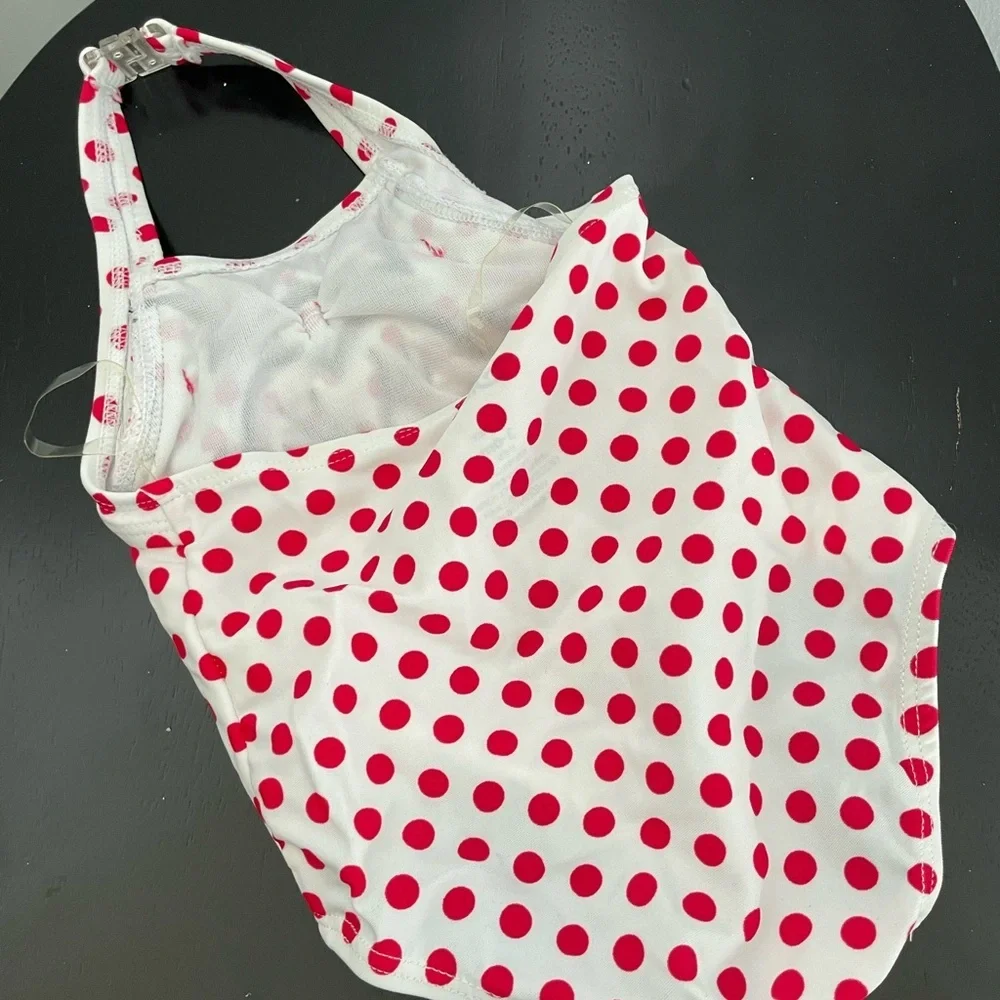 Disney Minnie Mouse red polka dot Bathing Suit size 4-6 months